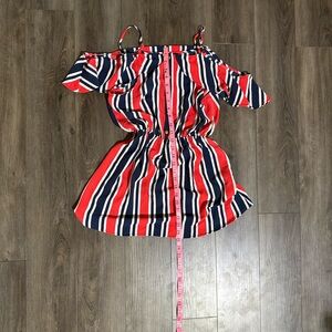 Justify Red and Blue Striped Dress